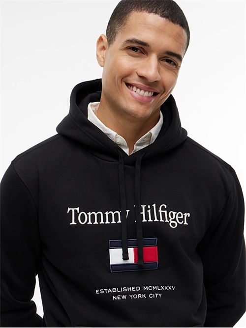 tommy embro flag hoodie TOMMY HILFIGER | MW0MW42735BDS